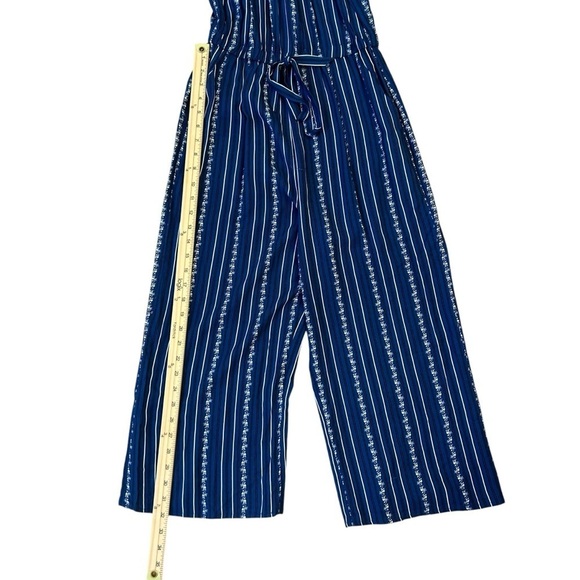 Navy Striped Jumpsuit Small - Picture 8 of 11